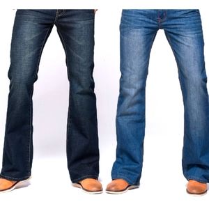 32×32 GRG Mens Jean  Tradition Bootcut Straight Leg Dark Wash